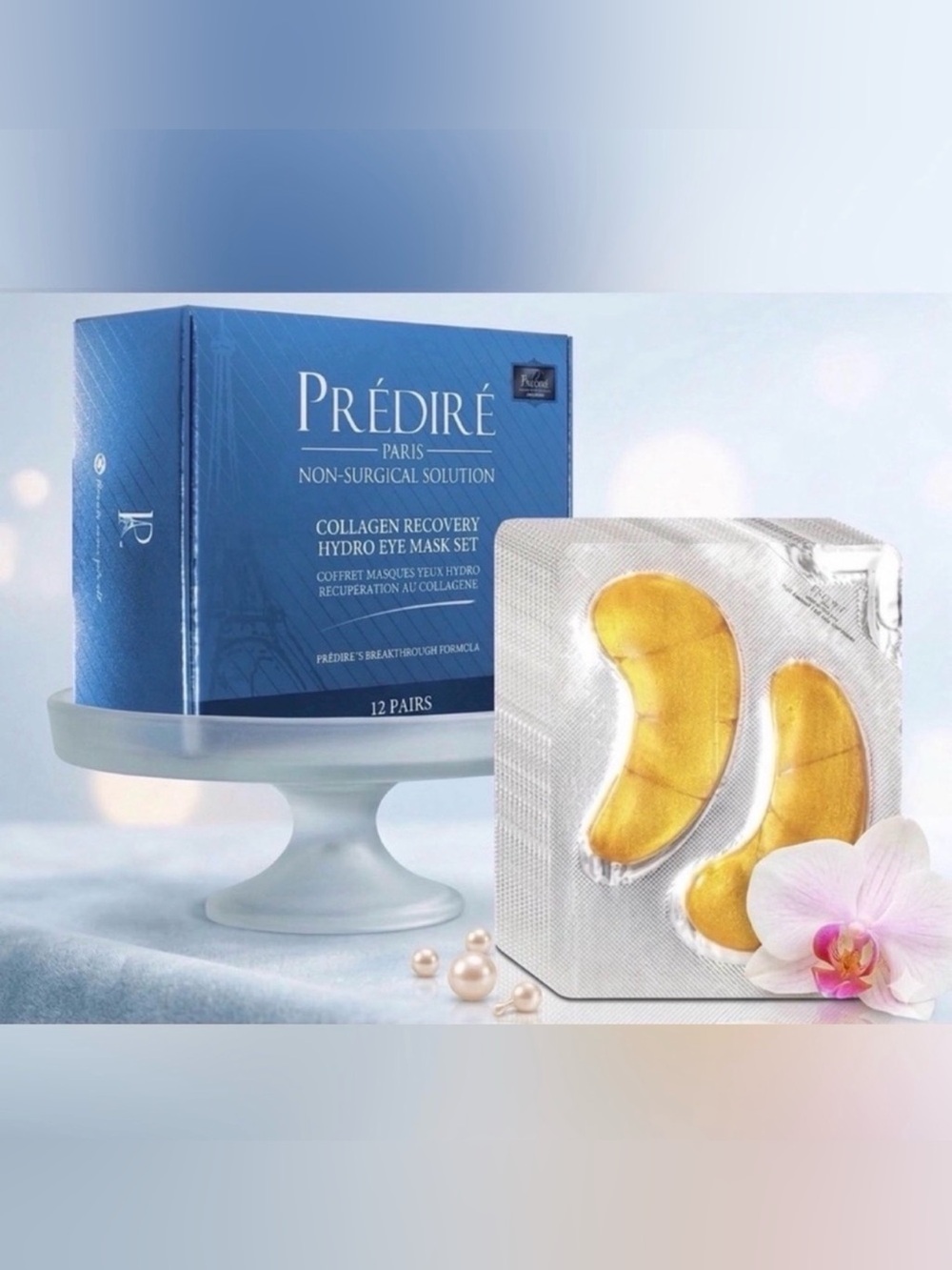 Predire Paris Collagen Anti-Aging Firming Hydro Eye Mask Set - Retail $750